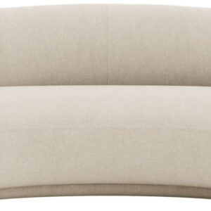 Soft, modern curved sofa, essence of comfort