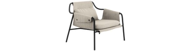 The Jacket Armchair adds fashionable chicness to your seating area.