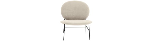 The Kelly E Armchair features chic and comfortable minimalism.